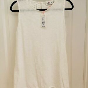Women's White Sleeveless Top